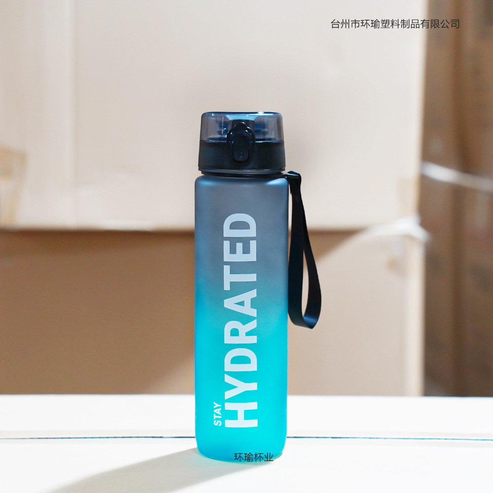1000ml Large-Capacity Portable Plastic Sports Water Bottle – Leak-Proof, BPA-Free, with Measurement Markings – Ideal for Outdoor Direct Drinking - Image 6